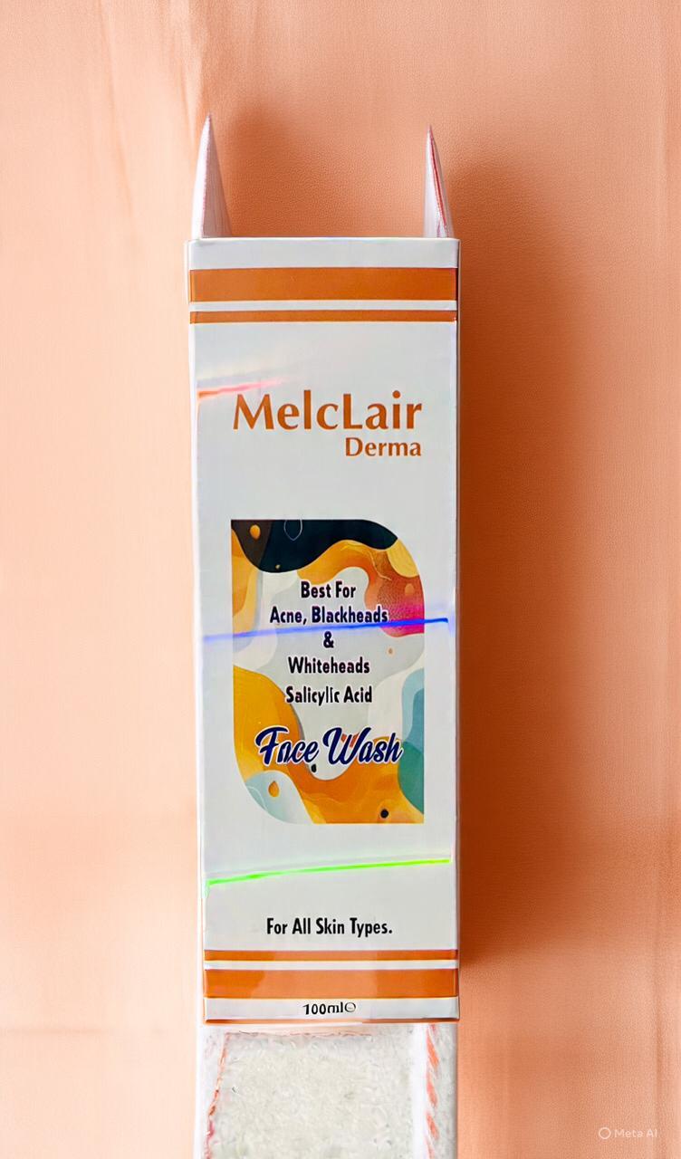 MelcLair Derma  Anti Acne Face wash Best for Acne, Blackheads, whiteheads.